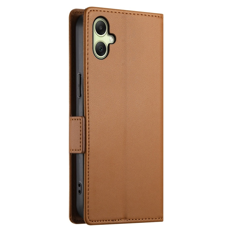 For Samsung Galaxy A06 4G / 5G / A07 4G Side Buckle Magnetic Frosted Leather Phone Case