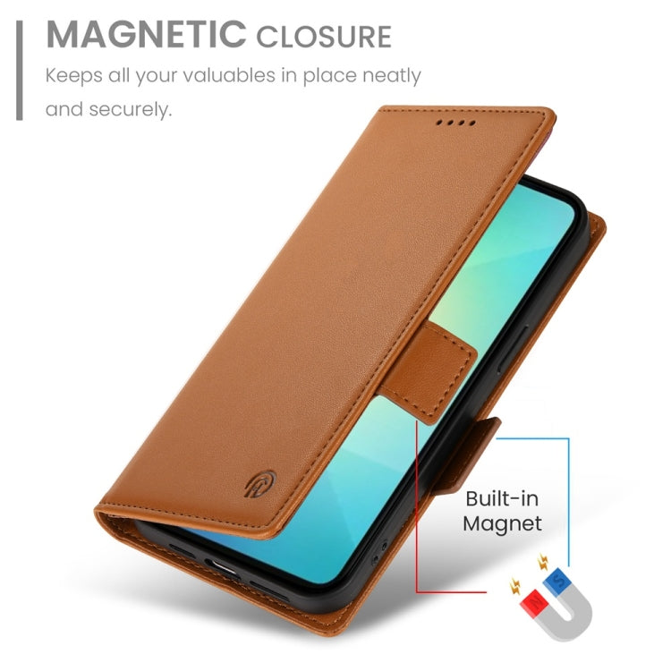 For Samsung Galaxy A06 4G / 5G / A07 4G Side Buckle Magnetic Frosted Leather Phone Case
