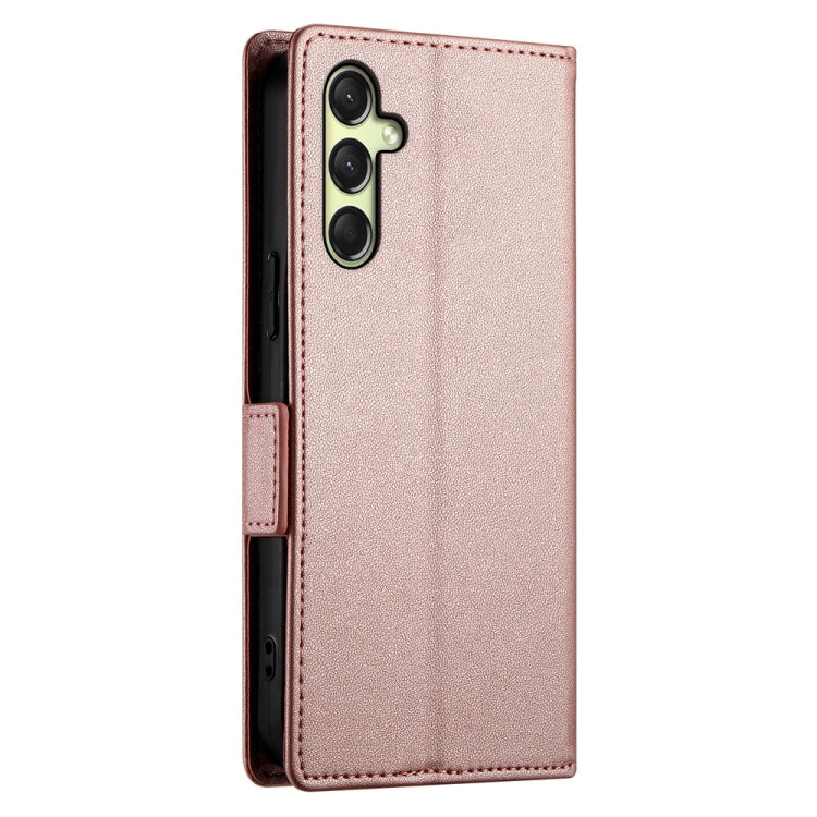 For Samsung Galaxy A16 5G Side Buckle Magnetic Frosted Leather Phone Case
