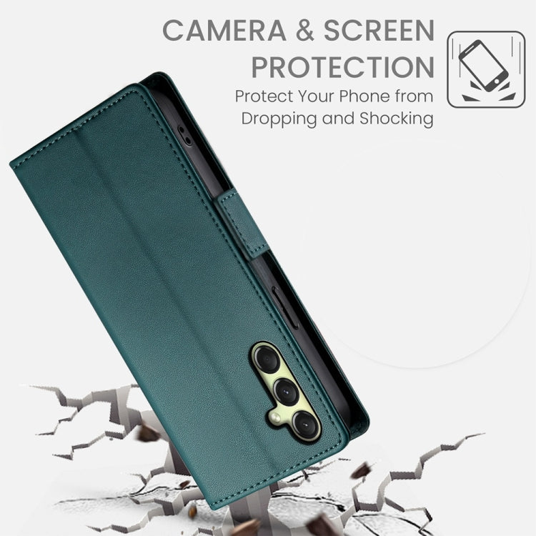 For Samsung Galaxy A16 5G Side Buckle Magnetic Frosted Leather Phone Case