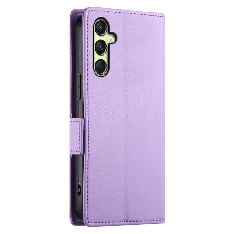 For Samsung Galaxy A16 5G Side Buckle Magnetic Frosted Leather Phone Case
