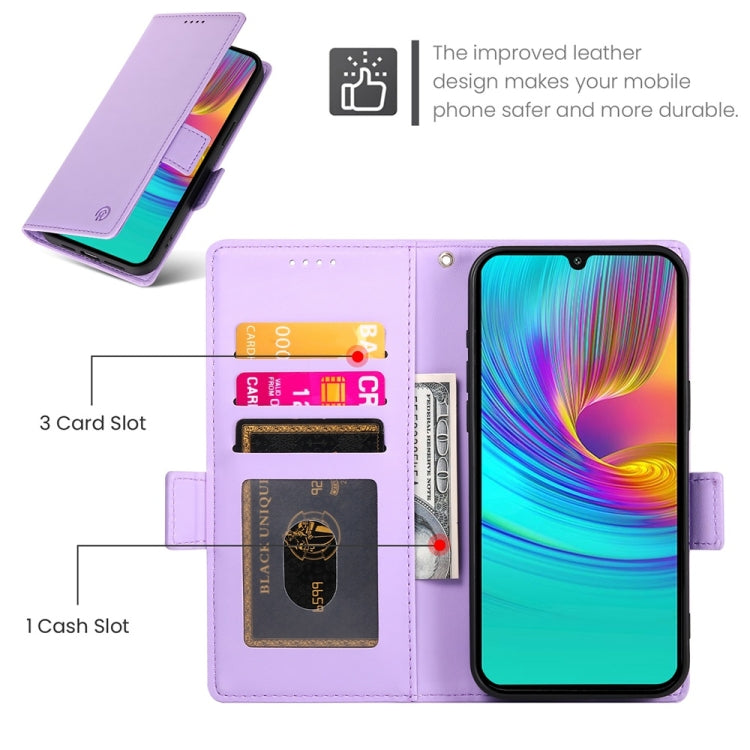 For Samsung Galaxy A16 5G Side Buckle Magnetic Frosted Leather Phone Case