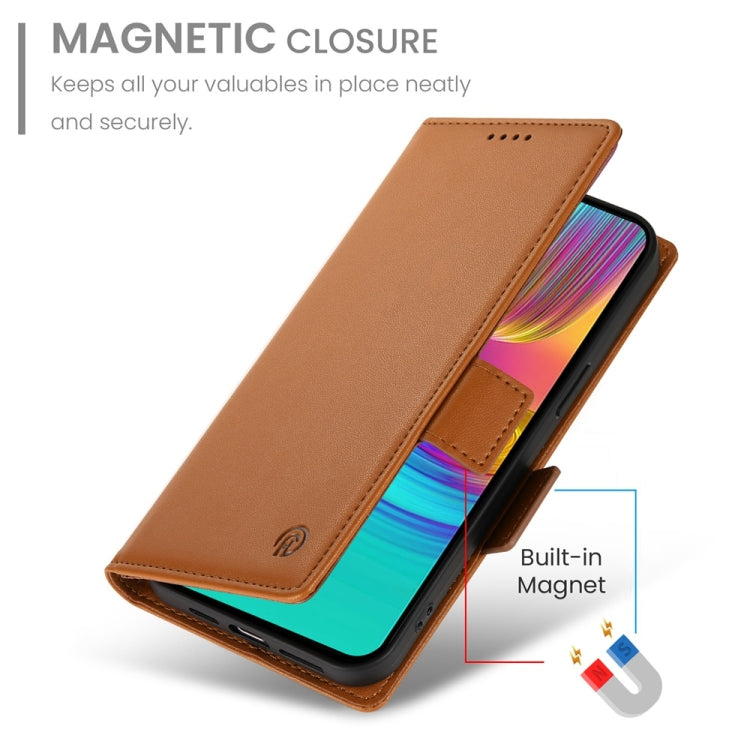 For Samsung Galaxy A16 5G Side Buckle Magnetic Frosted Leather Phone Case