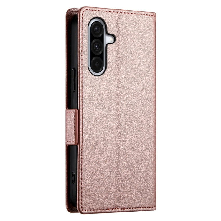 For Samsung Galaxy A36 Side Buckle Magnetic Frosted Leather Phone Case