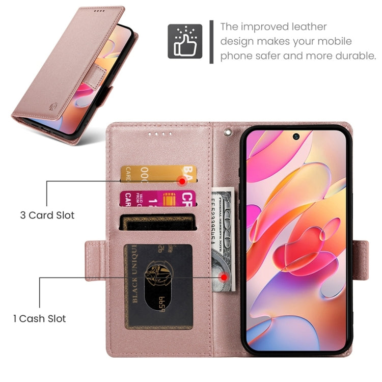 For Samsung Galaxy A36 Side Buckle Magnetic Frosted Leather Phone Case