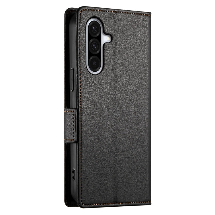 For Samsung Galaxy A36 Side Buckle Magnetic Frosted Leather Phone Case