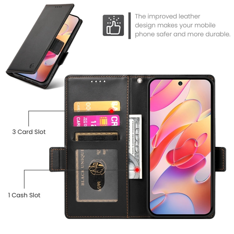 For Samsung Galaxy A36 Side Buckle Magnetic Frosted Leather Phone Case