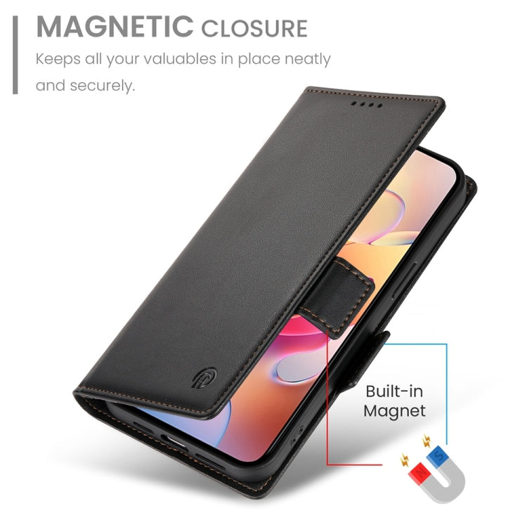 For Samsung Galaxy A36 Side Buckle Magnetic Frosted Leather Phone Case