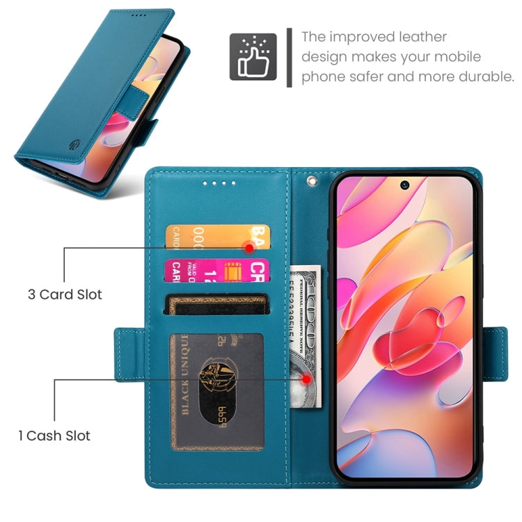 For Samsung Galaxy A36 Side Buckle Magnetic Frosted Leather Phone Case