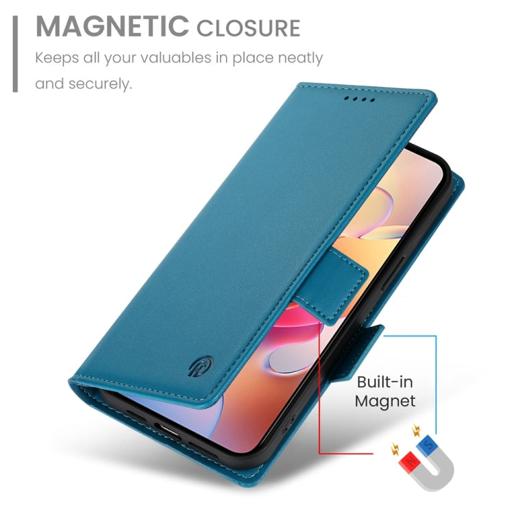 For Samsung Galaxy A36 Side Buckle Magnetic Frosted Leather Phone Case