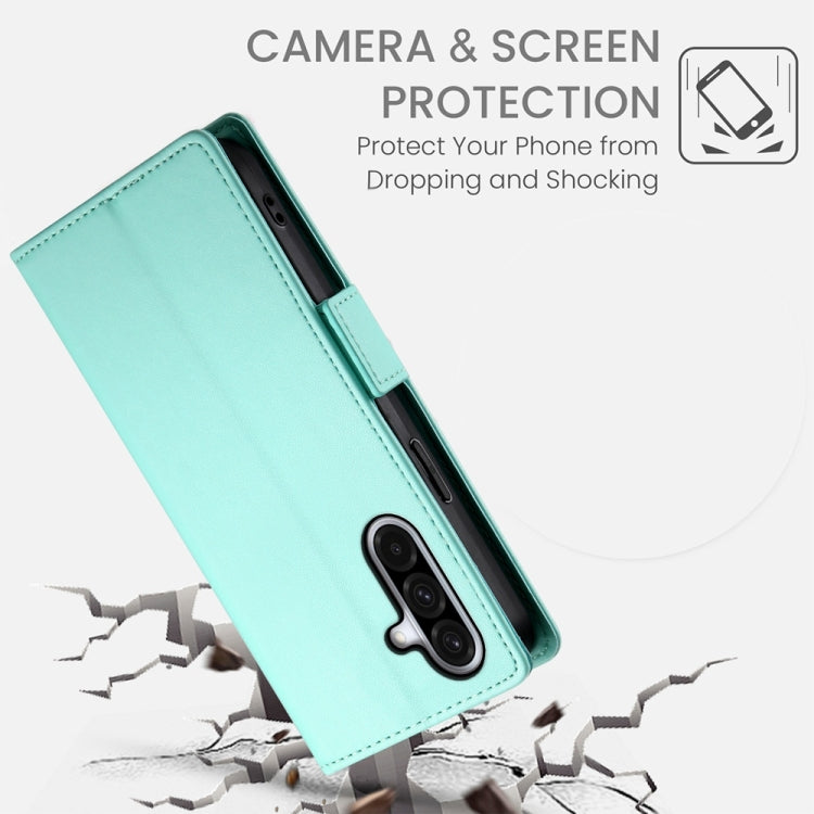 For Samsung Galaxy A36 Side Buckle Magnetic Frosted Leather Phone Case