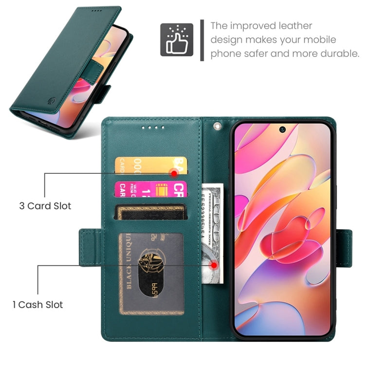 For Samsung Galaxy A36 Side Buckle Magnetic Frosted Leather Phone Case