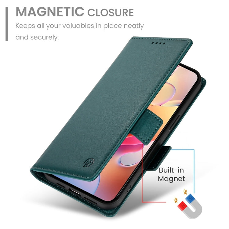 For Samsung Galaxy A36 Side Buckle Magnetic Frosted Leather Phone Case
