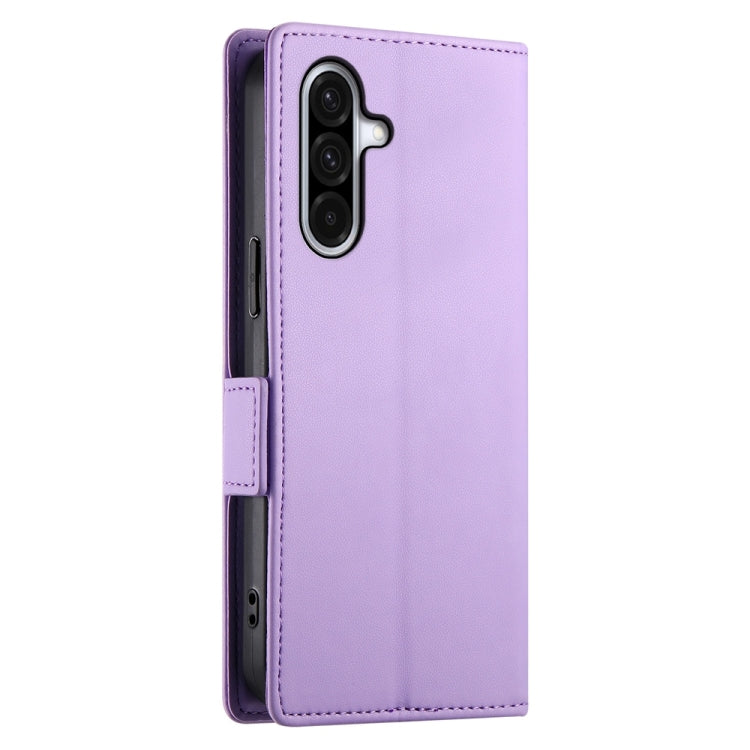 For Samsung Galaxy A36 Side Buckle Magnetic Frosted Leather Phone Case
