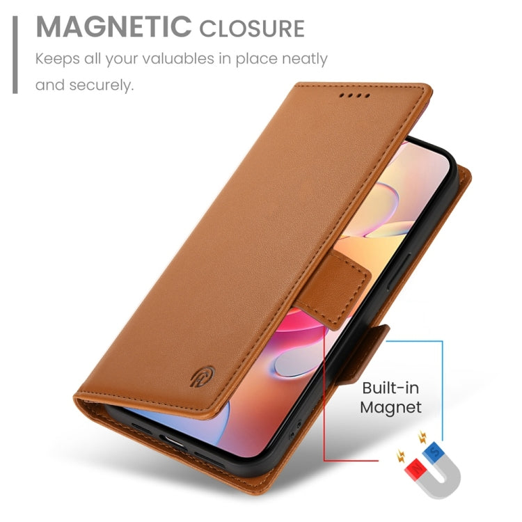 For Samsung Galaxy A36 Side Buckle Magnetic Frosted Leather Phone Case