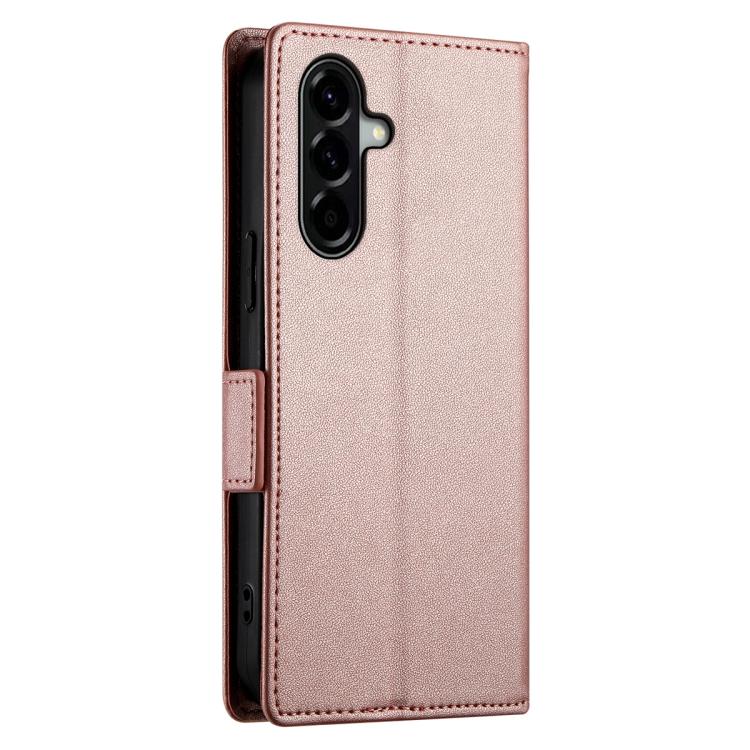 For Samsung Galaxy A57 5G Side Buckle Magnetic Frosted Leather Phone Case