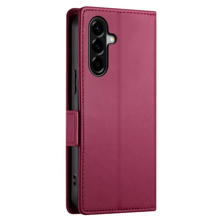 For Samsung Galaxy A57 5G Side Buckle Magnetic Frosted Leather Phone Case