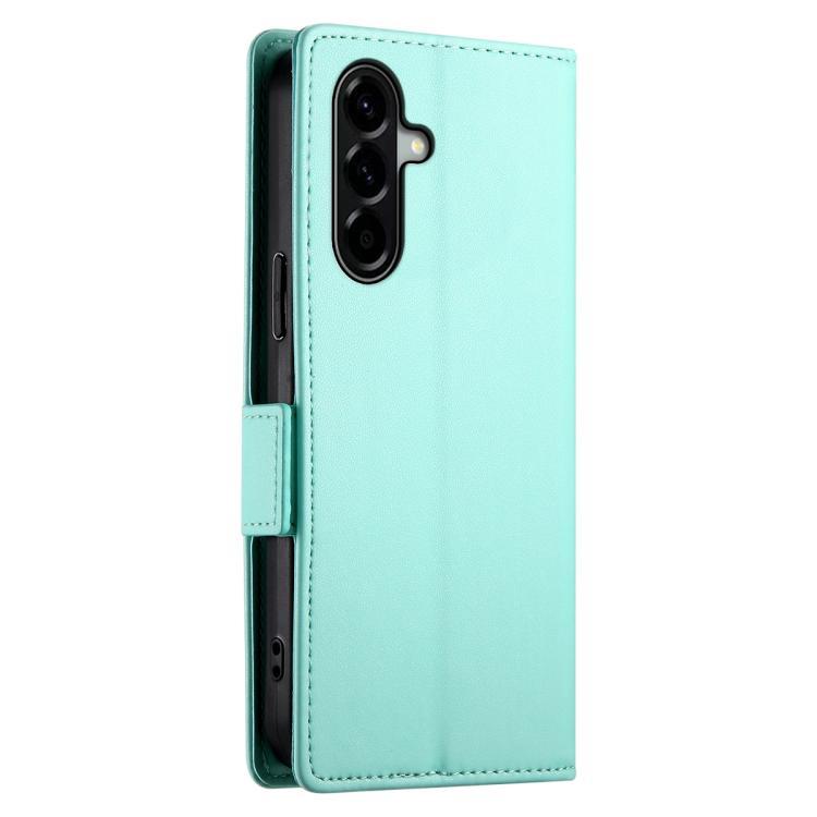 For Samsung Galaxy A57 5G Side Buckle Magnetic Frosted Leather Phone Case