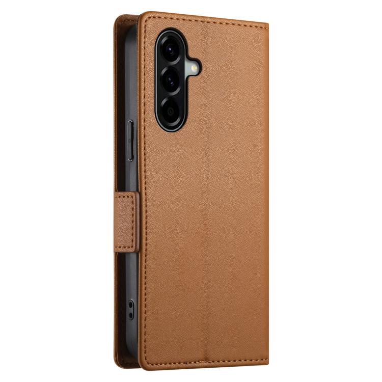 For Samsung Galaxy A57 5G Side Buckle Magnetic Frosted Leather Phone Case