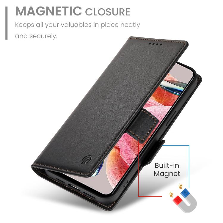 For Galaxy A27 5G Side Buckle Magnetic Frosted Leather Phone Case