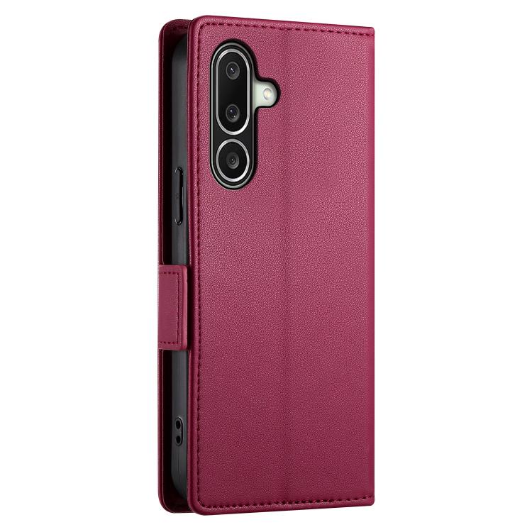 For Galaxy A27 5G Side Buckle Magnetic Frosted Leather Phone Case