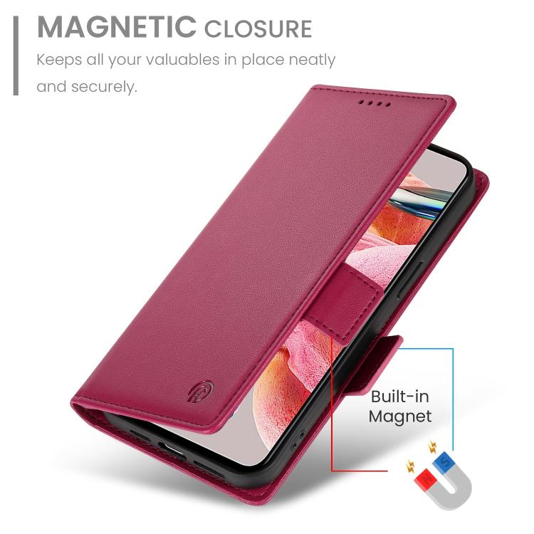 For Galaxy A27 5G Side Buckle Magnetic Frosted Leather Phone Case