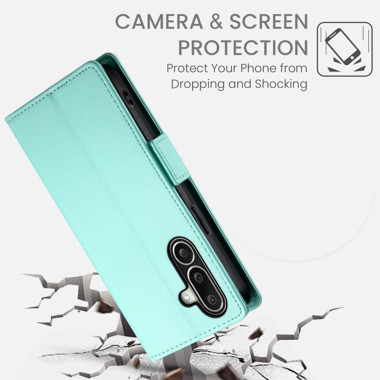 For Galaxy A27 5G Side Buckle Magnetic Frosted Leather Phone Case