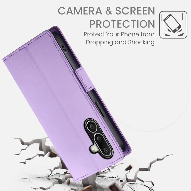 For Galaxy A27 5G Side Buckle Magnetic Frosted Leather Phone Case