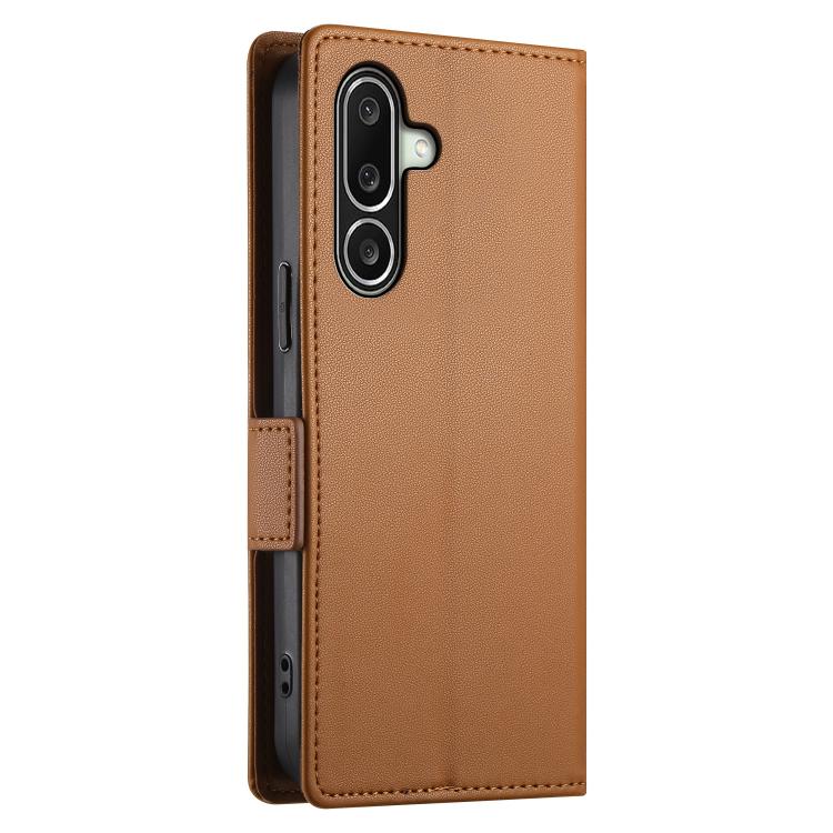 For Galaxy A27 5G Side Buckle Magnetic Frosted Leather Phone Case