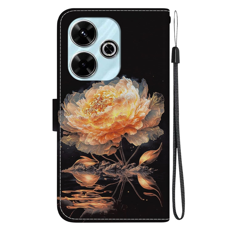For Xiaomi Redmi 13 4G Crystal Texture Colored Drawing Leather Phone Case