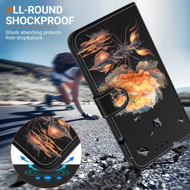 For Xiaomi Redmi 13 4G Crystal Texture Colored Drawing Leather Phone Case