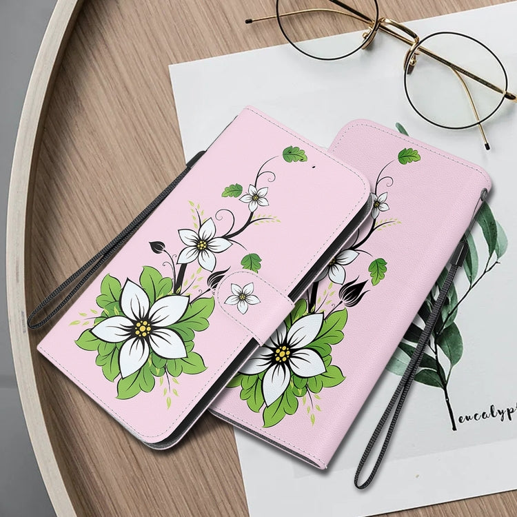 For Xiaomi Redmi 13 4G Crystal Texture Colored Drawing Leather Phone Case