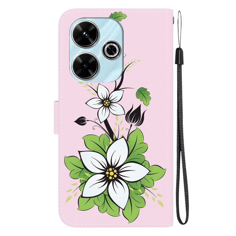 For Xiaomi Redmi 13 4G Crystal Texture Colored Drawing Leather Phone Case