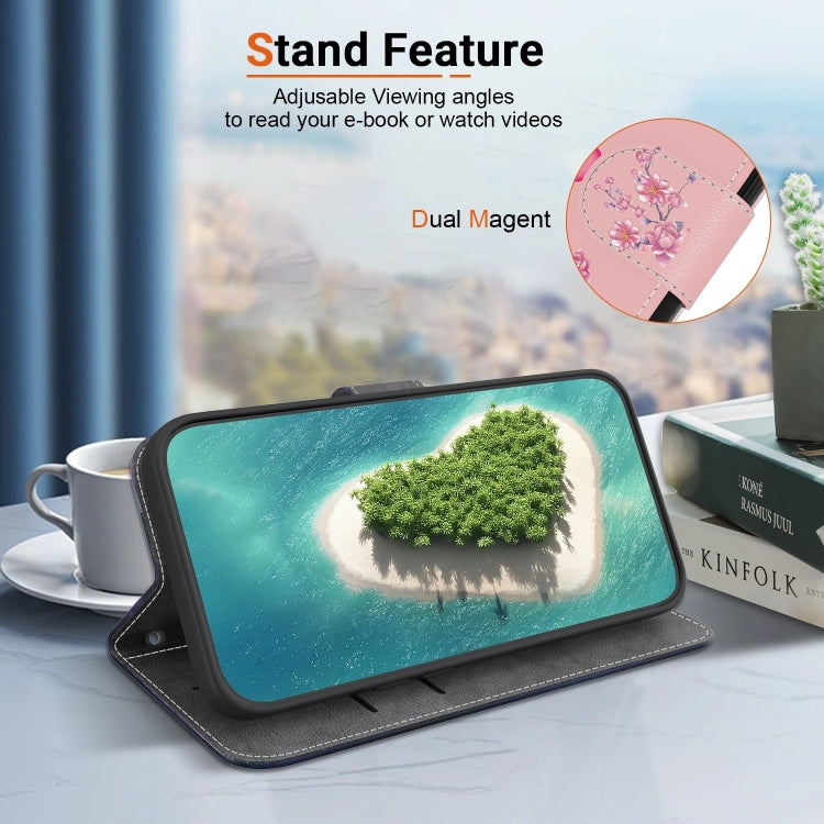 For Xiaomi Redmi 13 4G Crystal Texture Colored Drawing Leather Phone Case