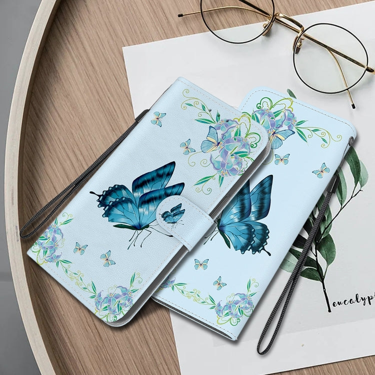 For Xiaomi Redmi 13 4G Crystal Texture Colored Drawing Leather Phone Case