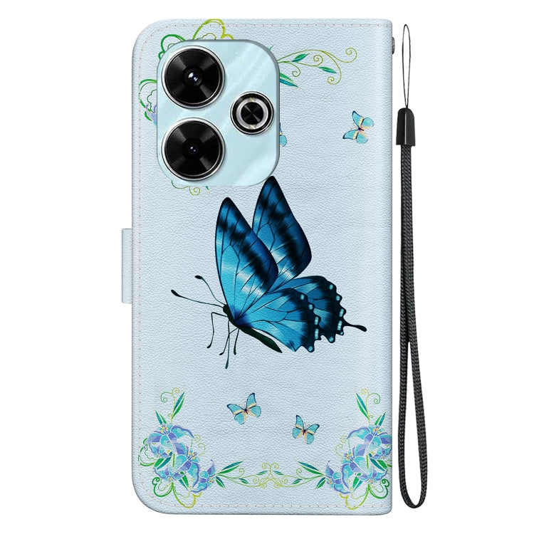 For Xiaomi Redmi 13 4G Crystal Texture Colored Drawing Leather Phone Case