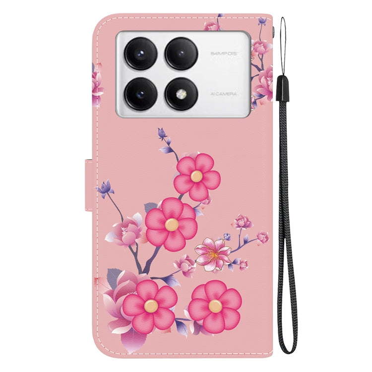 For Xiaomi Redmi K70 Pro / K70 Crystal Texture Colored Drawing Leather Phone Case