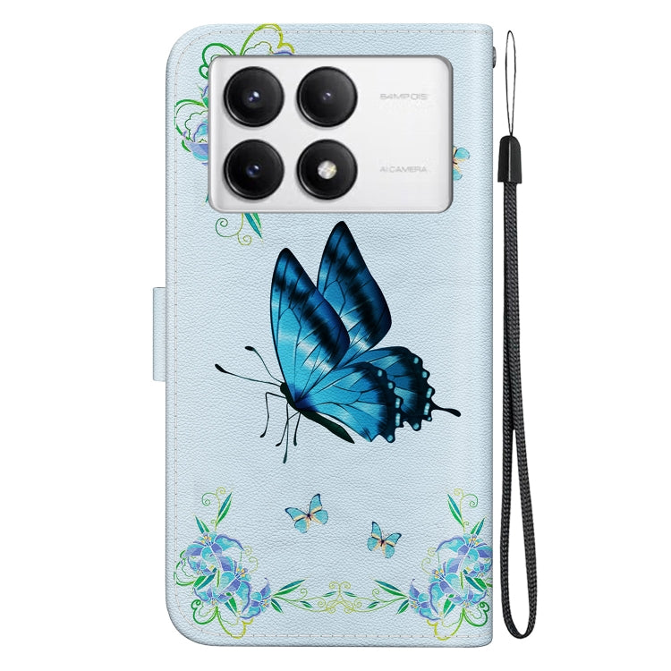 For Xiaomi Redmi K70 Pro / K70 Crystal Texture Colored Drawing Leather Phone Case