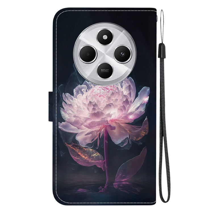 For Redmi 14C 4G Crystal Texture Colored Drawing Leather Phone Case