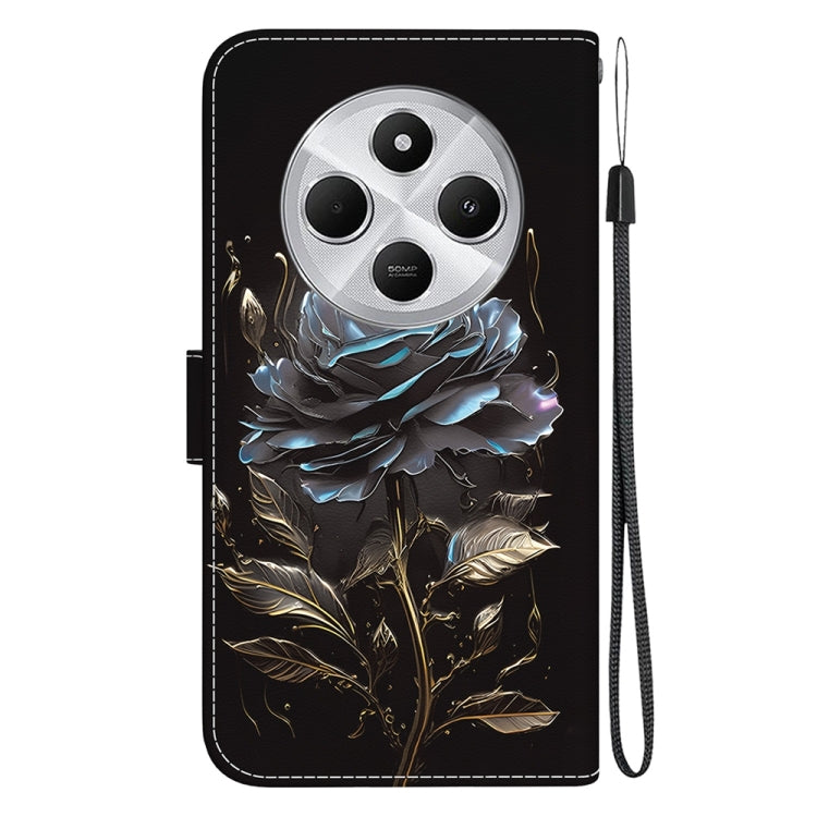 For Redmi 14C 4G Crystal Texture Colored Drawing Leather Phone Case