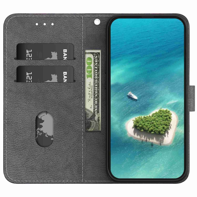 For Redmi 14C 4G Crystal Texture Colored Drawing Leather Phone Case