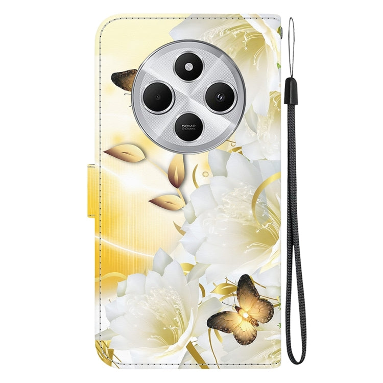 For Redmi 14C 4G Crystal Texture Colored Drawing Leather Phone Case