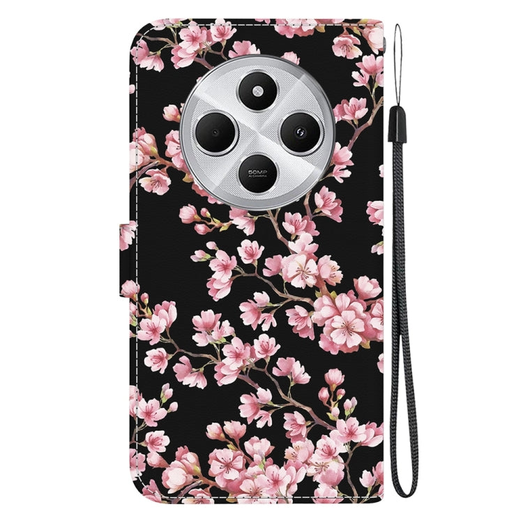 For Redmi 14C 4G Crystal Texture Colored Drawing Leather Phone Case