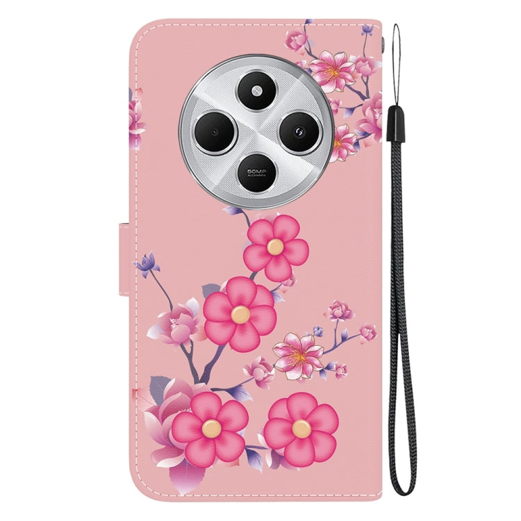 For Redmi 14C 4G Crystal Texture Colored Drawing Leather Phone Case