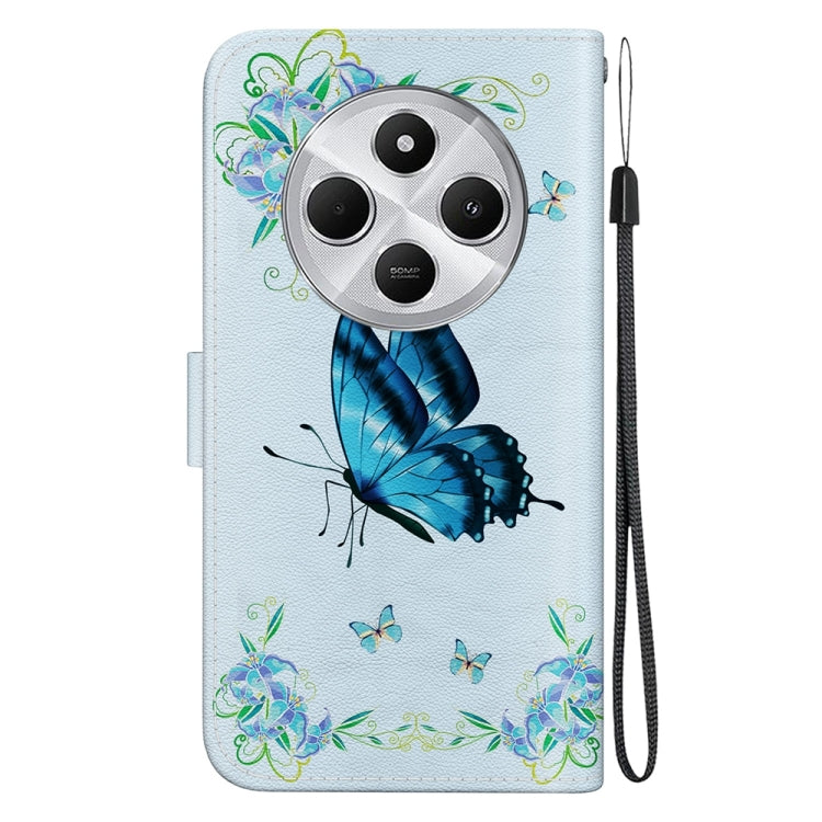 For Redmi 14C 4G Crystal Texture Colored Drawing Leather Phone Case
