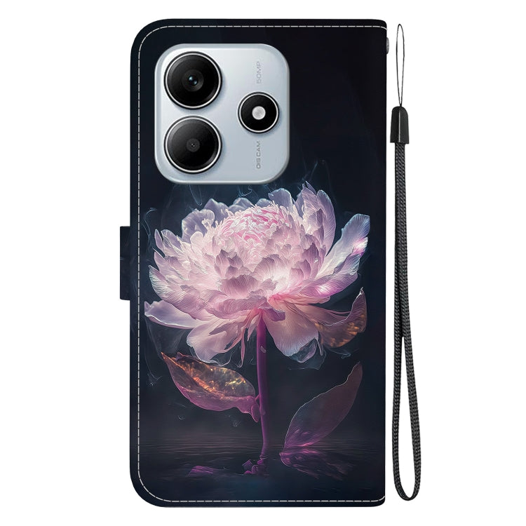 For Redmi Note 14 5G Crystal Texture Colored Drawing Leather Phone Case