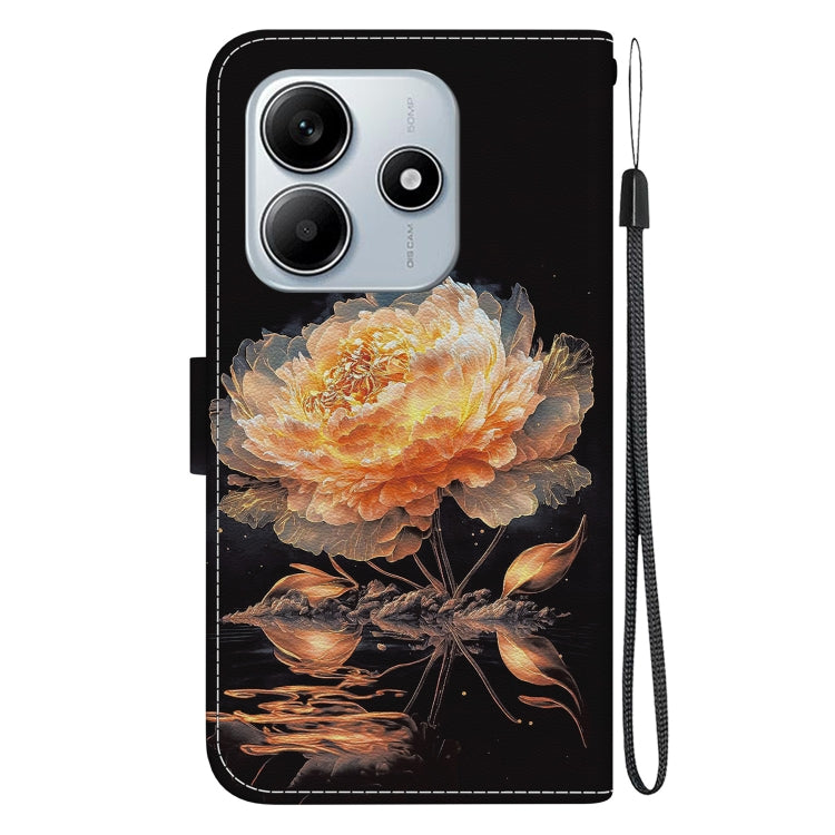For Redmi Note 14 5G Crystal Texture Colored Drawing Leather Phone Case