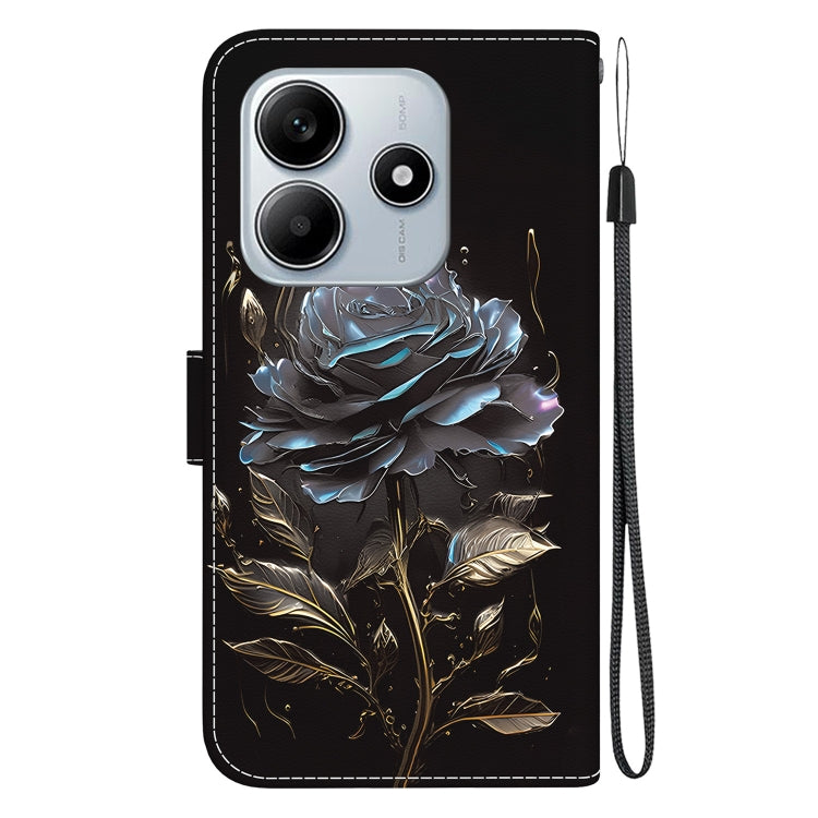 For Redmi Note 14 5G Crystal Texture Colored Drawing Leather Phone Case