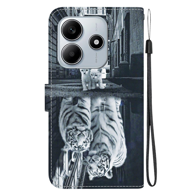 For Redmi Note 14 5G Crystal Texture Colored Drawing Leather Phone Case