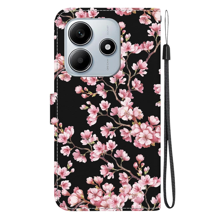 For Redmi Note 14 5G Crystal Texture Colored Drawing Leather Phone Case